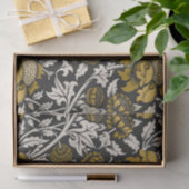 Weelderig bloempatroon met grote gouden bloemen tissuepapier (Geschenk)