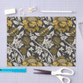 Weelderig bloempatroon met grote gouden bloemen tissuepapier (Craft)