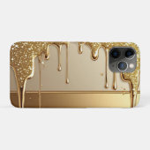 👑 Weelderig Goud Druipend Fonkelend Glitter ✨💛 Case-Mate iPhone Case (Achterkant (horizontaal))