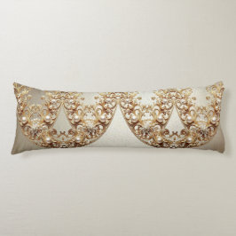 Weelderig Gouden Lichaamskussen met Sierrand