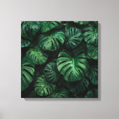 Weelderig groen – Abstracte Monstera Oerwoud Print (Voorkant)