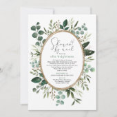 Weelderig groen Baby shower per post lange afstand Kaart (Voorkant)