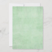 Weelderig groen Baby shower per post lange afstand Kaart (Achterkant)
