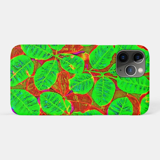 weelderig groen bladpatroon Case-Mate iPhone case (Achterkant (horizontaal))