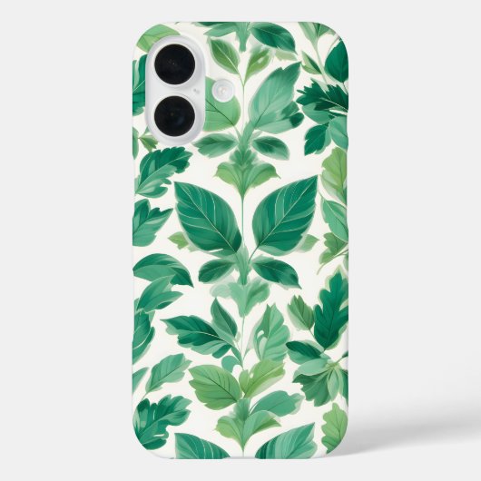 weelderig groen bladpatroon Case-Mate iPhone case (Achterkant)