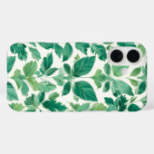 weelderig groen bladpatroon Case-Mate iPhone case (Achterkant (horizontaal))
