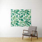 weelderig groen bladpatroon wandkleed (In Situ (horizontaal))