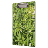 Weelderig groen bloemenveld klembord (Links)