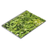 Weelderig groen bloemenveld notitieboek (Linkerzijde)