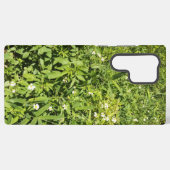 Weelderig groen bloemenveld samsung galaxy hoesje (Achterkant horizontaal)