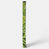 Weelderig groen bloemenveld samsung galaxy hoesje (Linkerkant)