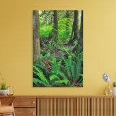 Weelderig Groen Bos Scenisch Canvas Afdruk (Insitu (Woonkamer))