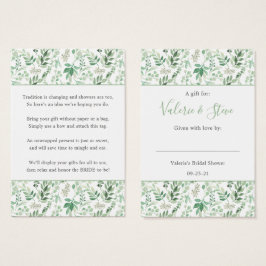 weelderig groen Geen Wrap Douche display cadeau la Visitekaartje