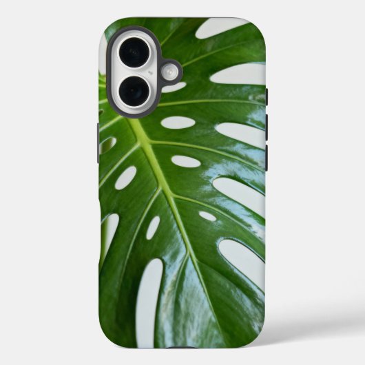 Weelderig groen Monstera-blad Case-Mate iPhone Case (Achterkant)