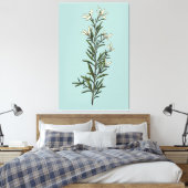 weelderig groen rozemarijn lente schilderij canvas afdruk (Insitu (Slaapkamer))