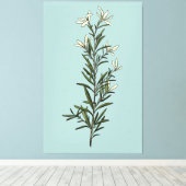 weelderig groen rozemarijn lente schilderij canvas afdruk (Insitu (Houten vloer))