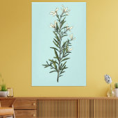 weelderig groen rozemarijn lente schilderij canvas afdruk (Insitu (Woonkamer))