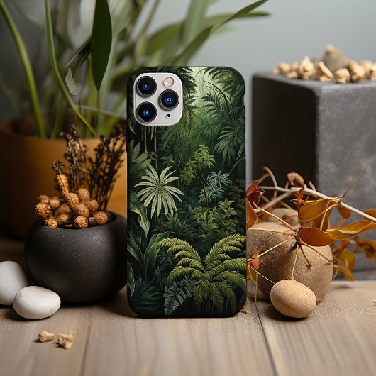 Weelderig groen tropisch bos Case-Mate iPhone case