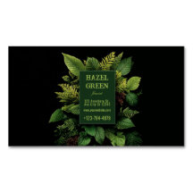 Weelderig groen varenloof zwart modern botanisch