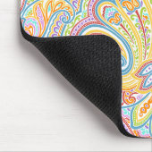 Weelderig handgetekend paisley bloempatroon muismat (Hoek)
