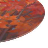 Weelderig Herfst Esdorenbladeren Baldakijn Snijplank (Hoek)