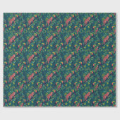 Weelderig Jungle Dierenpatroon Cadeaupapier (Vlak)