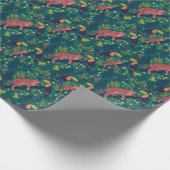 Weelderig Jungle Dierenpatroon Cadeaupapier (Hoek)