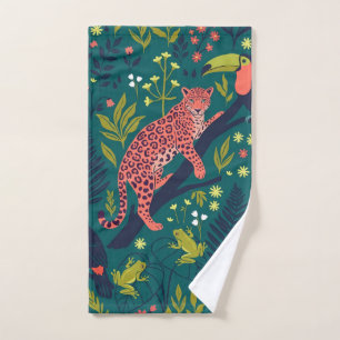Weelderig Jungle Dierenpatroon Handdoek
