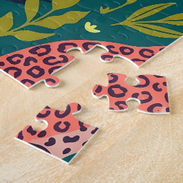 Weelderig Jungle Dierenpatroon Legpuzzel