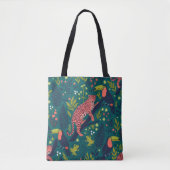 Weelderig Jungle Dierenpatroon Tote Bag (Voorkant)