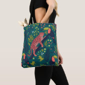 Weelderig Jungle Dierenpatroon Tote Bag (Dichtbij)