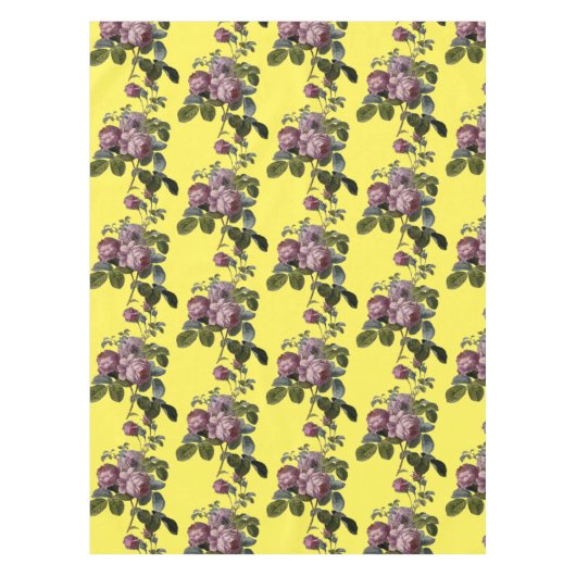 Weelderig  Lavendel Bloemen Geel Tafelkleed (Voorkant)