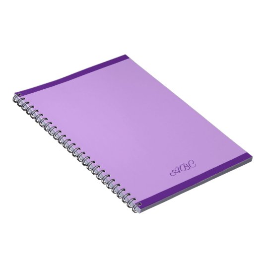 Weelderig Lavendel Monogram Notitieboek (Rechterzijde)