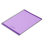 Weelderig Lavendel Monogram Notitieboek (Linkerzijde)