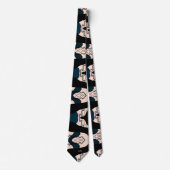Weelderig Modern Geometrisch Chic Monogram Stropdas (Voorkant)