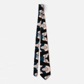 Weelderig Modern Geometrisch Chic Monogram Stropdas (Achterkant)