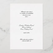 Weelderig Motief Atelier Trouw Uitnodiging, Folie Uitnodiging (Achterkant)