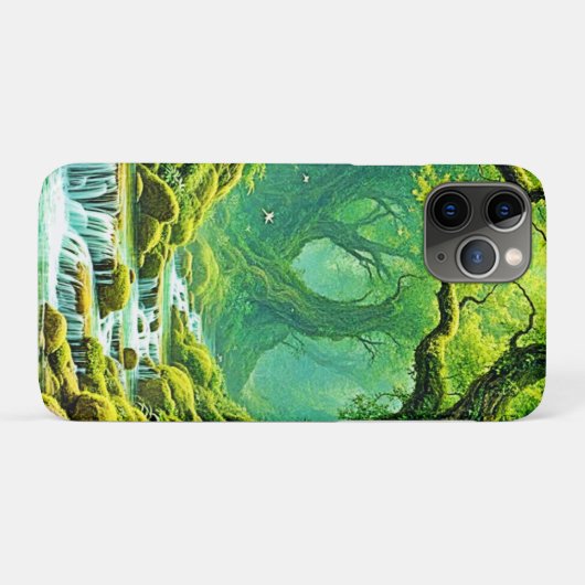Weelderig Oerwoud Waterval Bliss Case-Mate iPhone Case (Achterkant (horizontaal))
