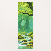 Weelderig Oerwoud Waterval Bliss Yogamat (Voorkant)