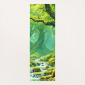 Weelderig Oerwoud Waterval Bliss Yogamat (Achterkant)