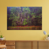 WEELDERIG REGENWOUD 40x60 Canvas Afdruk (Insitu (Woonkamer))