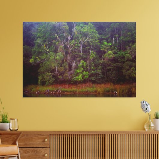 WEELDERIG REGENWOUD 40x60 Canvas Afdruk (Insitu (Woonkamer))
