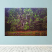 WEELDERIG REGENWOUD 40x60 Canvas Afdruk (Insitu (Houten vloer))