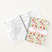 Weelderig Rode Aardbeien Receptenboek Notitieboek (Binnen)