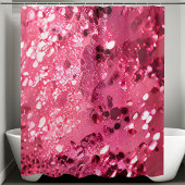 Weelderig Roze Sequin Douchegordijn