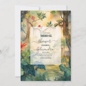 weelderig tropisch bloemig Vrijgezellenfeest Kaart (Voorkant)