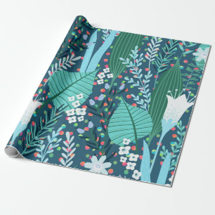 Weelderig Tropisch Junglepatroon Cadeaupapier
