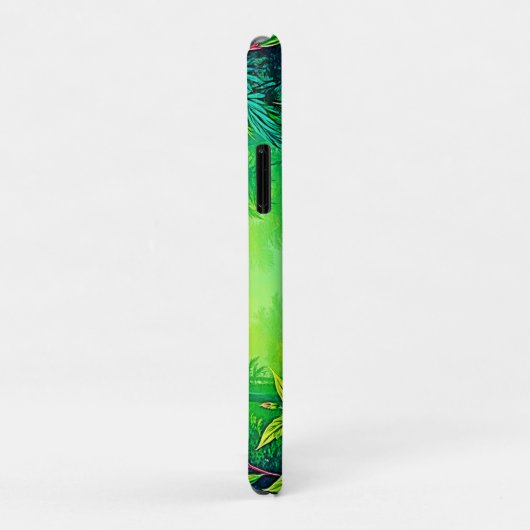 Weelderig Tropisch Oerwoud Oasis Design Case-Mate iPhone Case (Achterkant/rechts)