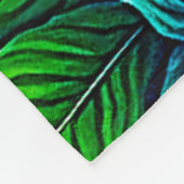 Weelderig Tropisch Oerwoud Oasis Design Fleece Deken (Hoek)