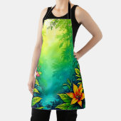 Weelderig Tropisch Oerwoud Oasis Design Schort (Insitu)